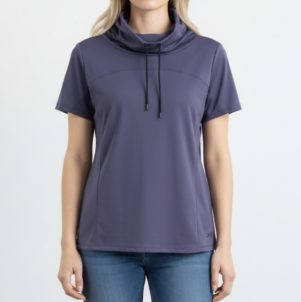 Under Armour Women's Cowl Neck Tee - Deep Purple